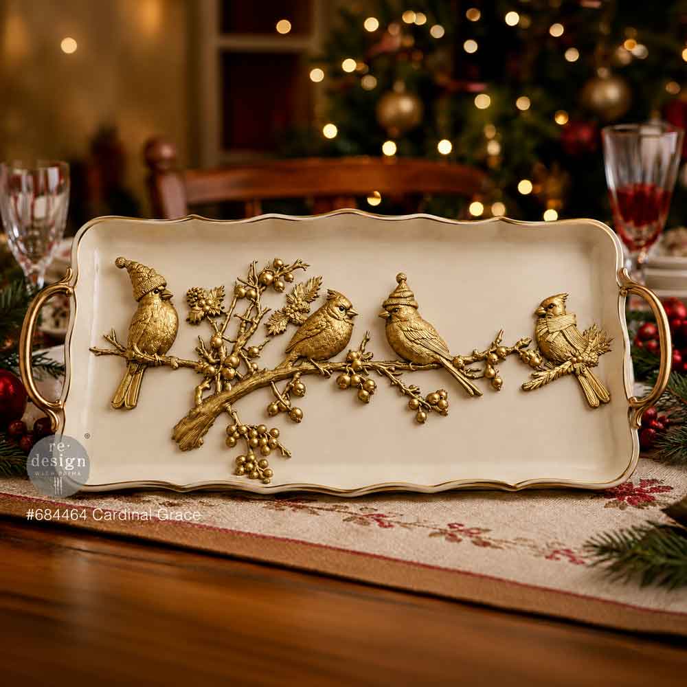 New! Cardinal Grace Mould, Decor Moulds® - Cardinal Grace Silicone Mould