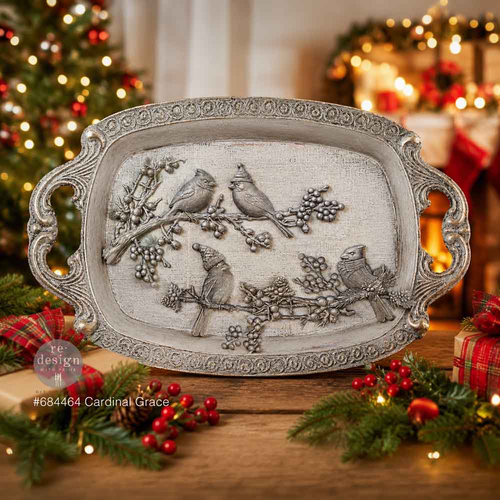 New! Cardinal Grace Mould, Decor Moulds® - Cardinal Grace Silicone Mould