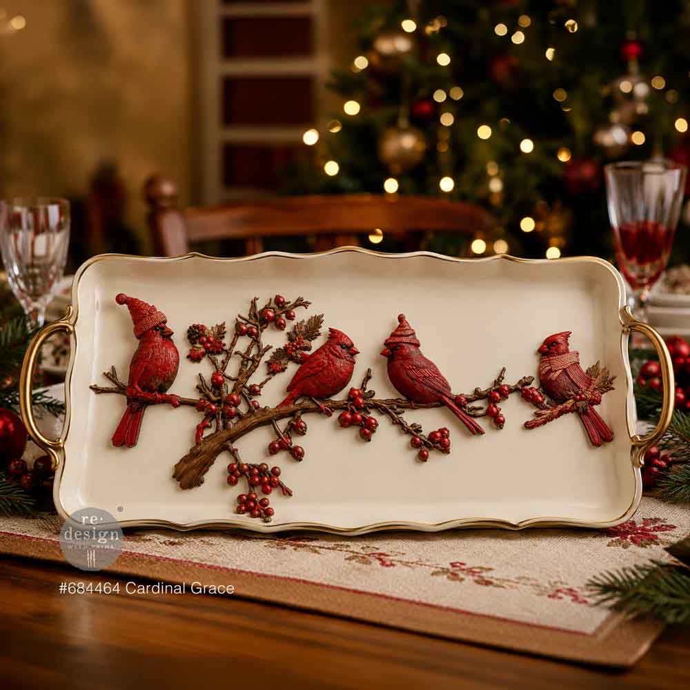 New! Cardinal Grace Mould, Decor Moulds® - Cardinal Grace Silicone Mould