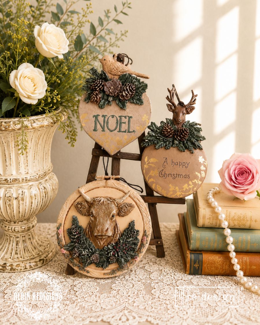 Antler Emblem, Decor Moulds® - Evergreen Antler Emblem
