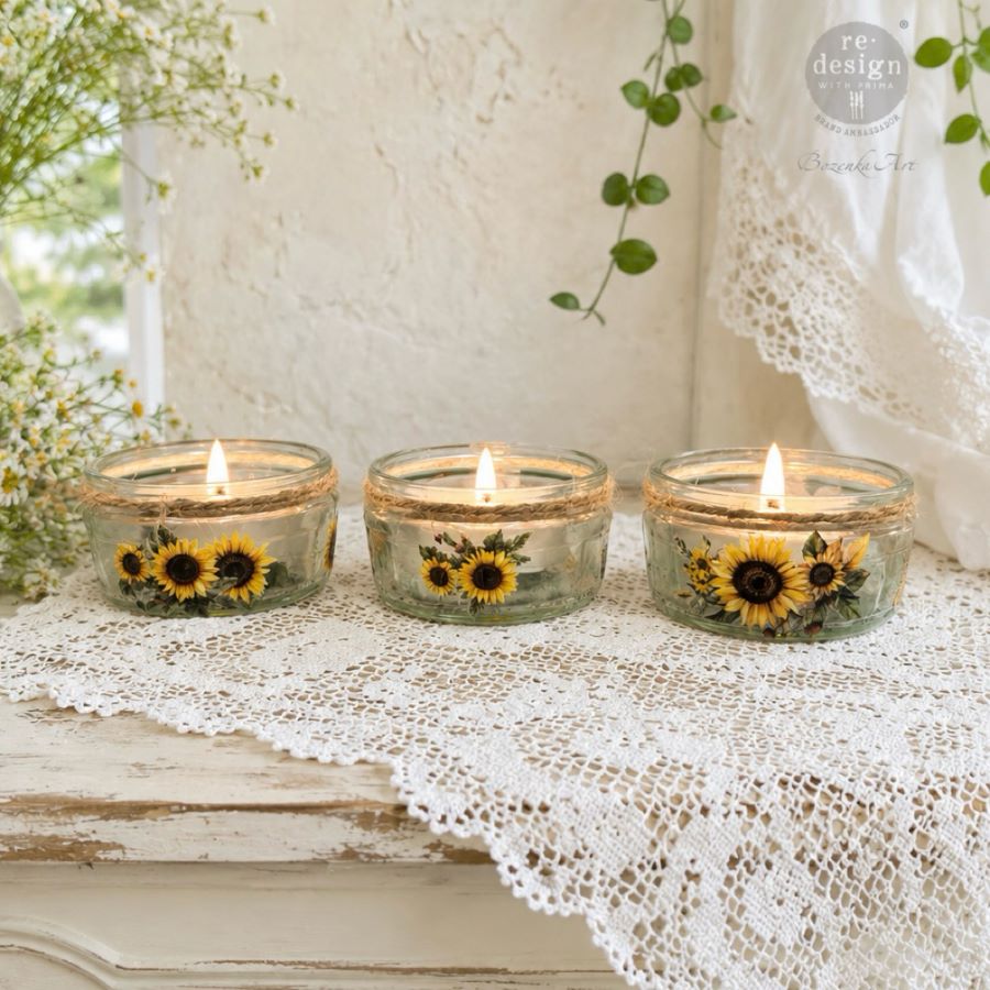 New! Sunflower Transfers, Luxe Transfers® - Sun-Drenched Harvest