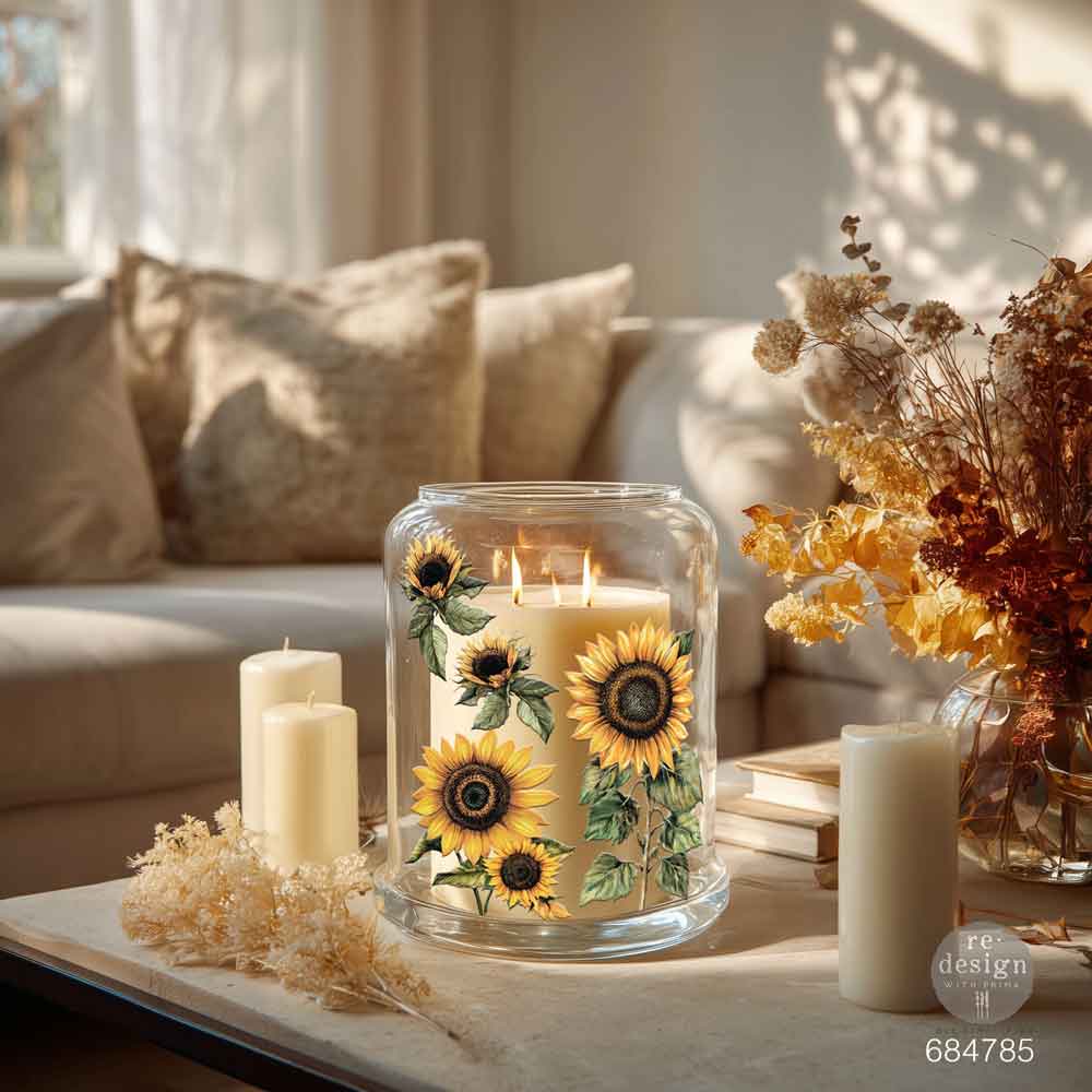New! Sunflower Transfers, Luxe Transfers® - Sun-Drenched Harvest