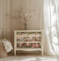 Heirloom Horizon Découpage Décor Tissue Paper – 1 Sheet (19.5″ X 30″), Floral Paper
