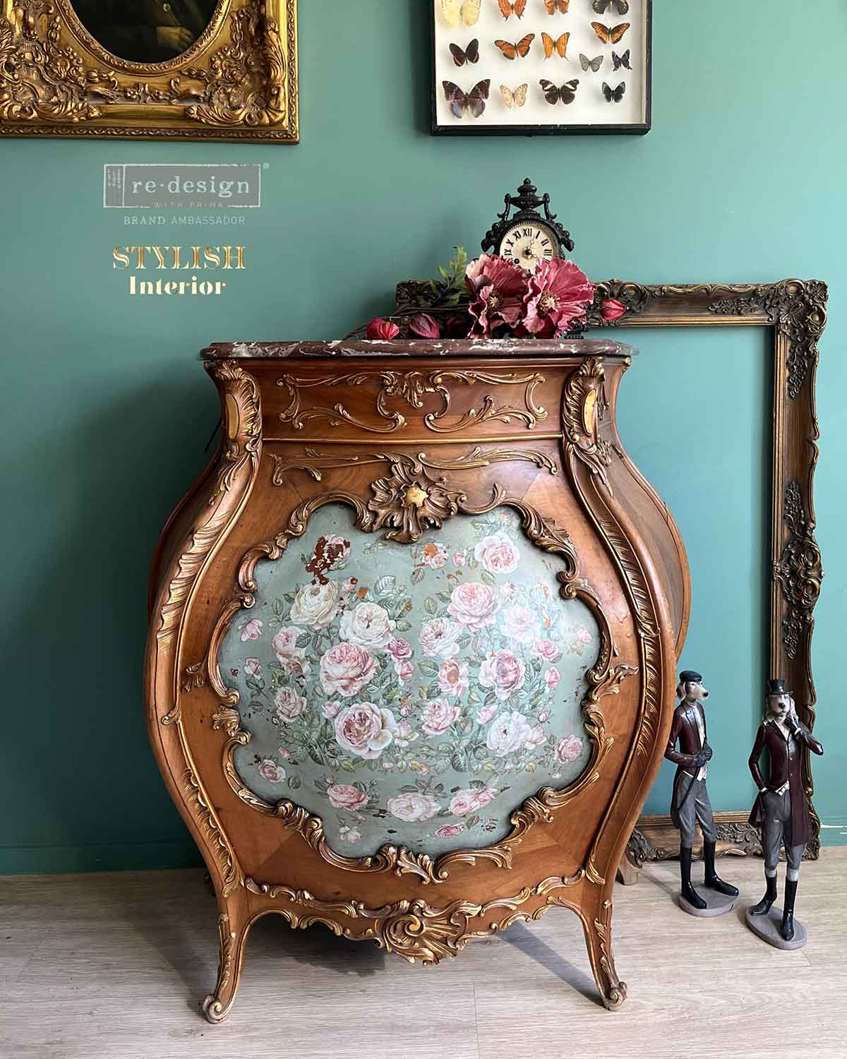 Blush Blossoms Transfers - Pink Floral Decals for Up-cycling Projects