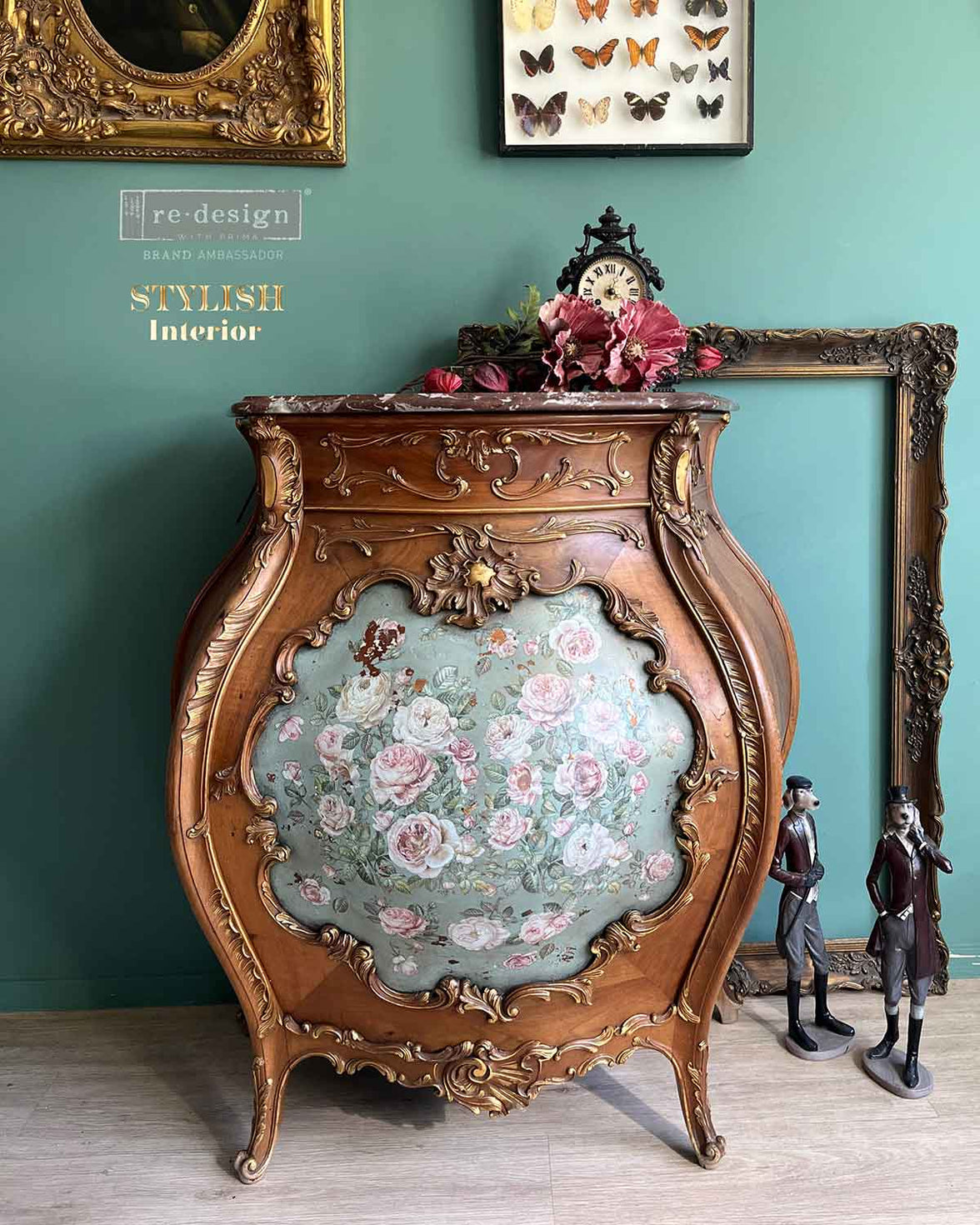 Blush Blossoms Transfers - Pink Floral Decals for Up-cycling Projects