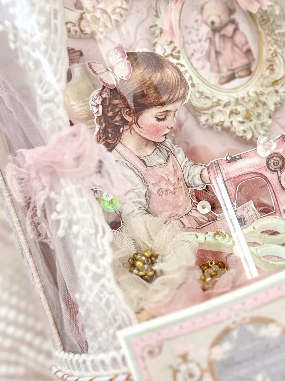 Buttons & Keepsakes Collection A4 Transfer