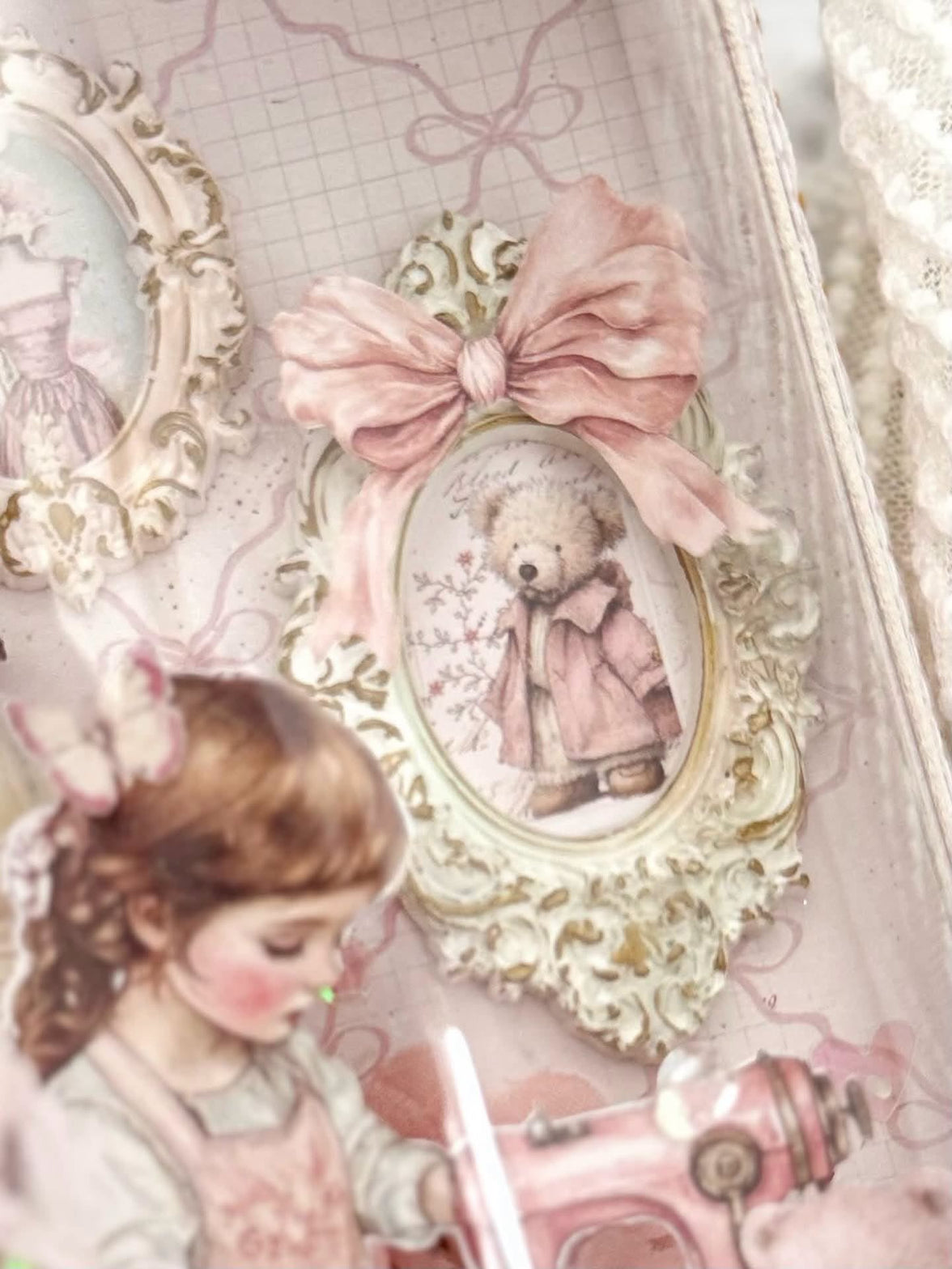 Buttons & Keepsakes Collection A4 Transfer