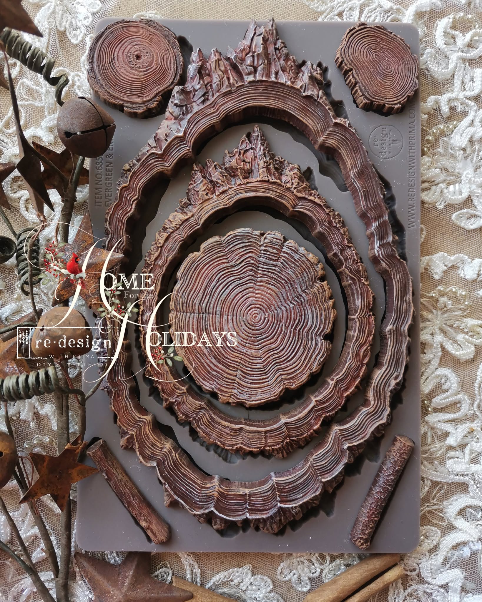 Nature Moulds, Evergreen & Embers, Decor Moulds® - Prima Moulds