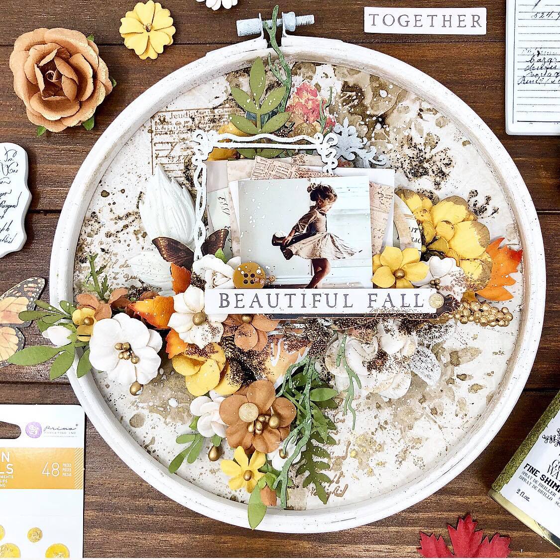 Autumn Sunset Journal Card,  3X4 Journaling Cards, Notecards