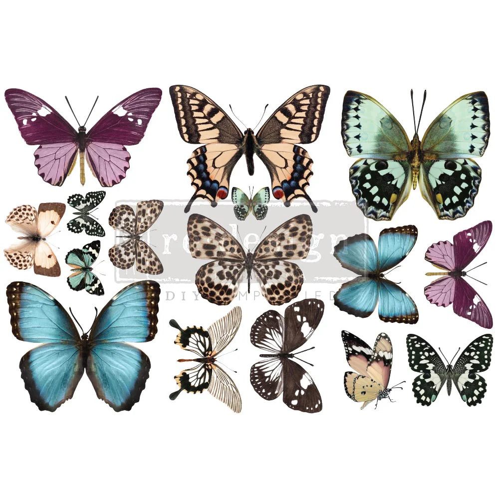 Small Transfers - Butterfly - 3 sheets, 6"x12