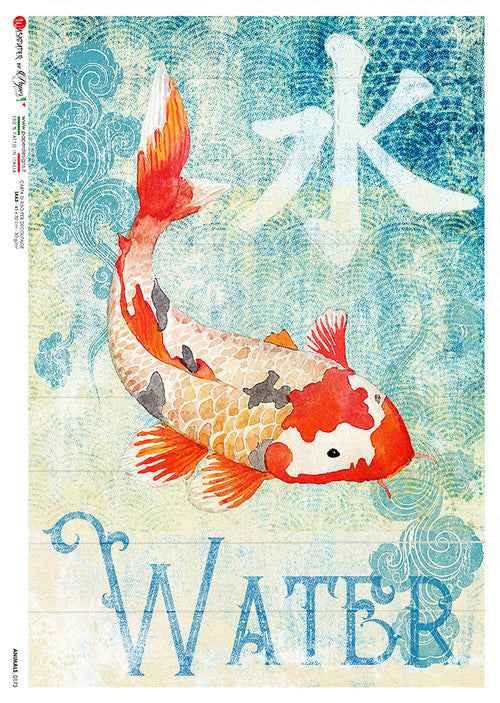 Paper Designs Koi Fish Animals 0175