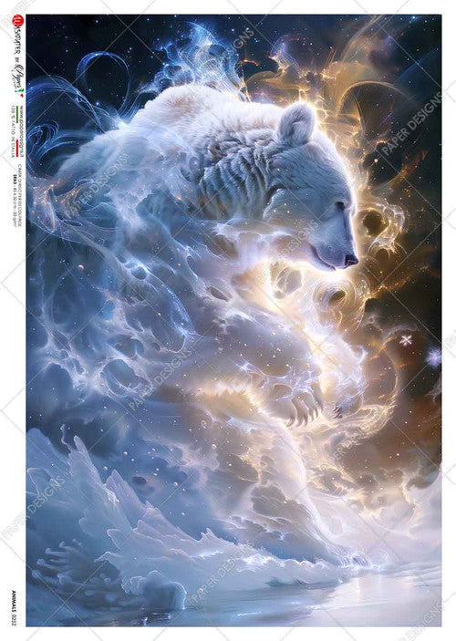 Paper Designs Celestial Spirit Bear Rice Paper