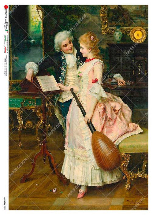 Paper Designs Francesco Hayez The Secret Accusation Rice Paper