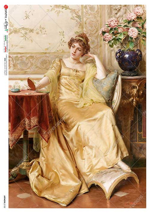 Paper Designs Francesco Hayez Veneance is Sworn Rice Paper