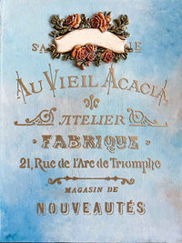 Decor Stencil - Satin Soie Stencil, Ornate Stencil