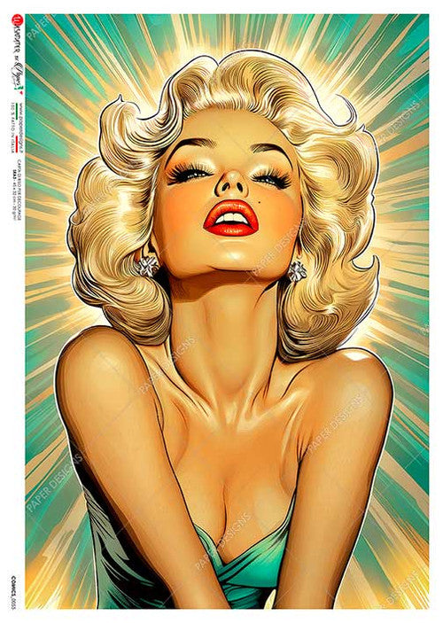 Paper Designs Marilyn Cartoon Rice Paper