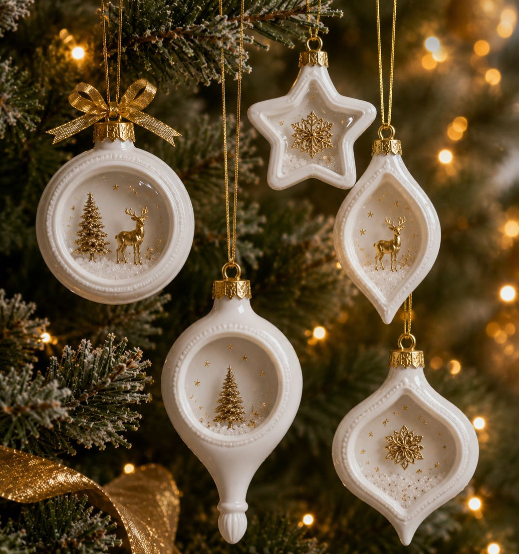 NEW! NoeL Elegance Mould, Decor Moulds® - NoeL Elegance Silicone Mould, Shadow Box Christmas Mould