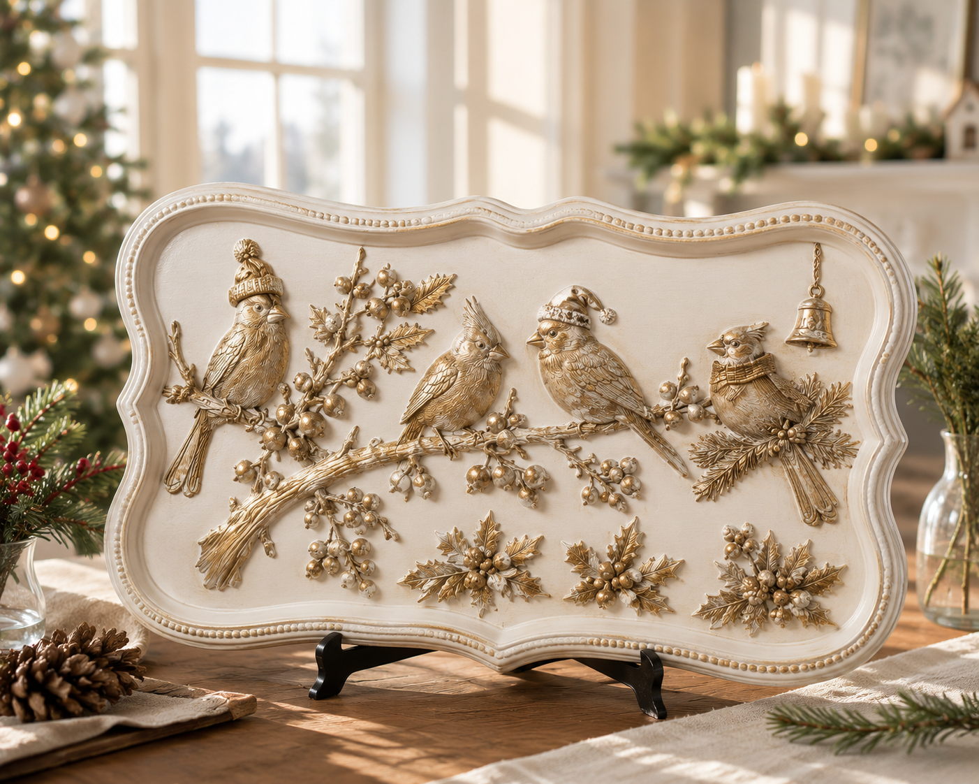 New! Cardinal Grace Mould, Decor Moulds® - Cardinal Grace Silicone Mould