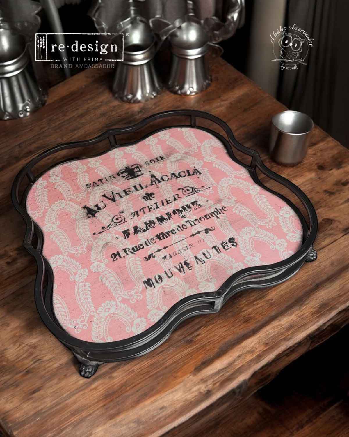 Decor Stencil - Satin Soie Stencil, Ornate Stencil