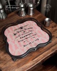 Decor Stencil - Satin Soie Stencil, Ornate Stencil