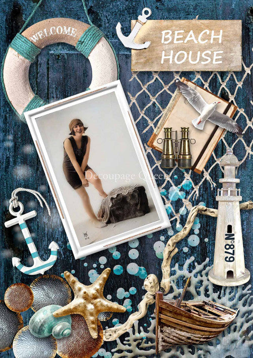 Decoupage Queen Beach House Memories
