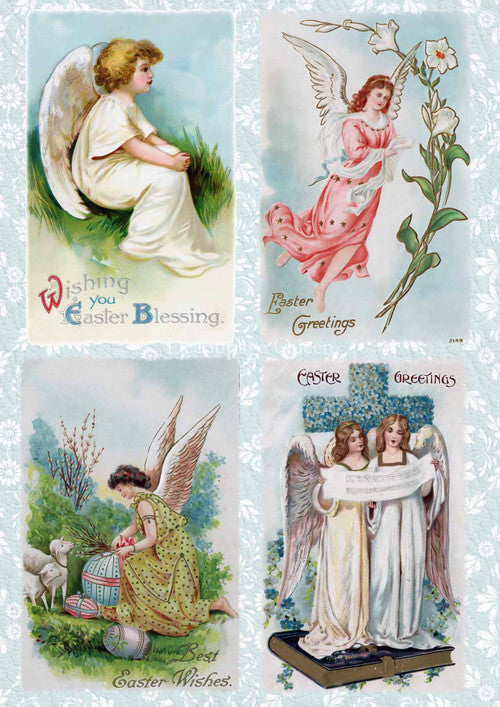 Decoupage Queen Easter Angels