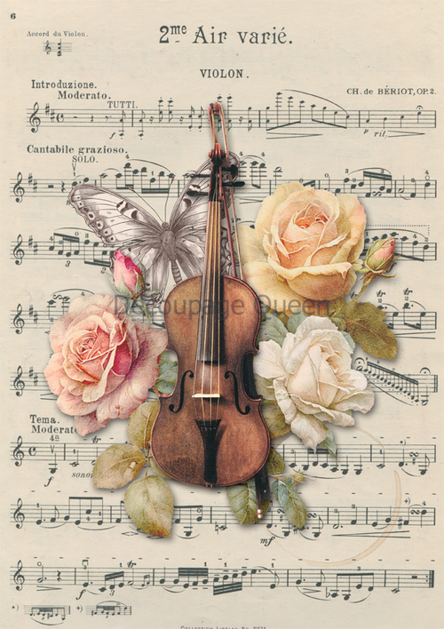 Decoupage Queen Dainty and the Queen - Pizzicato