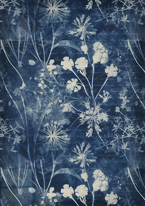 Decoupage Queen Indigo Botanical III