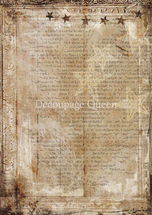 Decoupage Queen Warm and Cozy Background Rice Paper