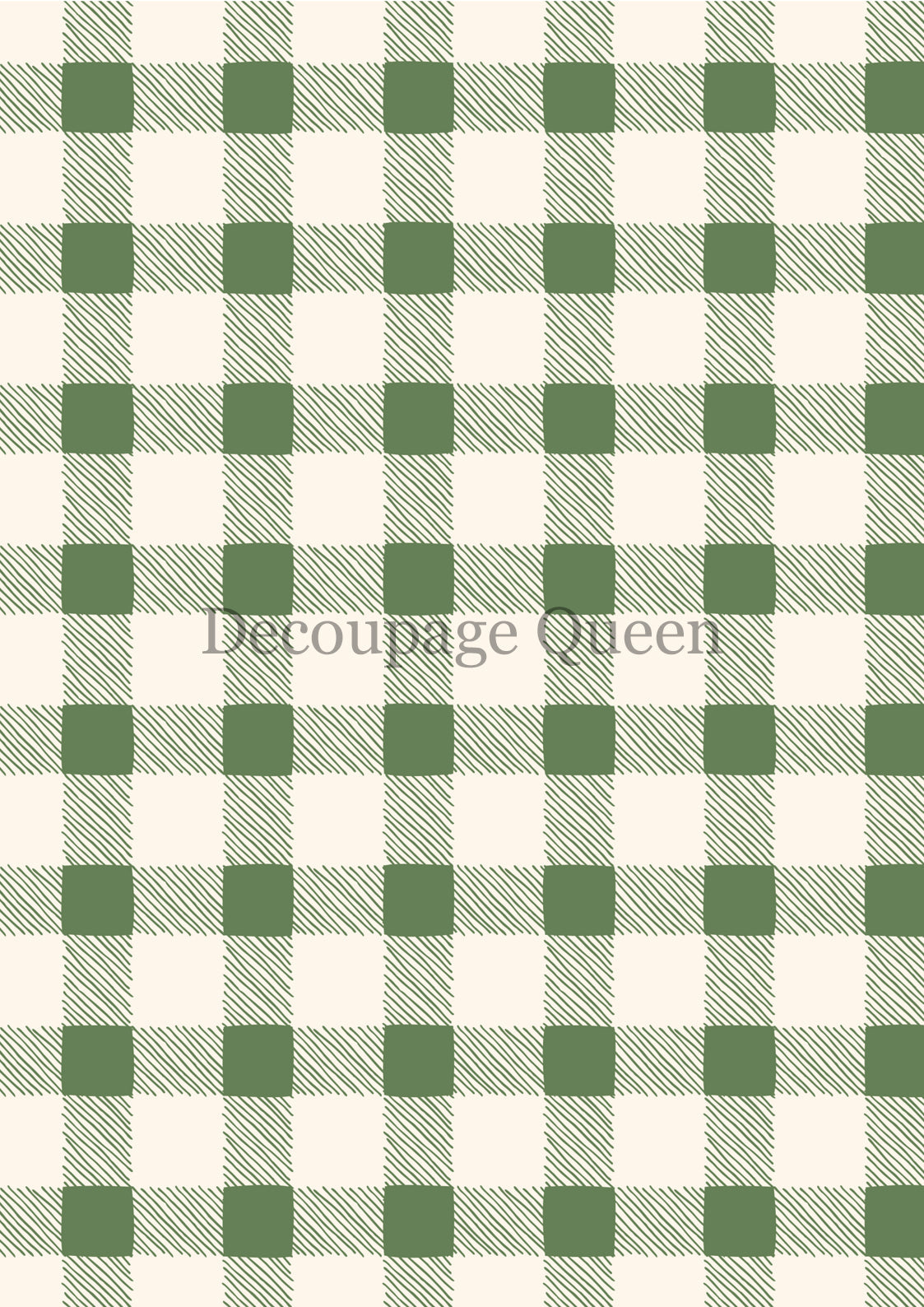 Decoupage Queen Green Checks Rice Paper, rice paper design by Decoupage queen, arts & entertainment > hobbies & creative arts > arts & crafts > art & crafting materials > art & craft paper > drawing & painting paper, for decoupage and crafting