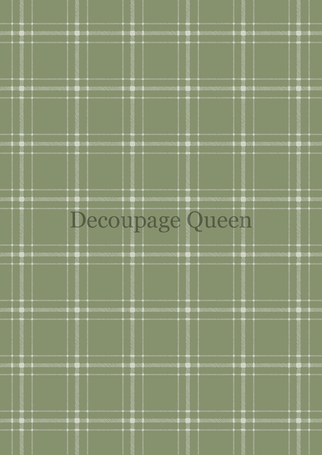 Decoupage Queen Green Plaid Rice Paper, rice paper design by Decoupage queen, arts & entertainment > hobbies & creative arts > arts & crafts > art & crafting materials > art & craft paper > drawing & painting paper, for decoupage and crafting