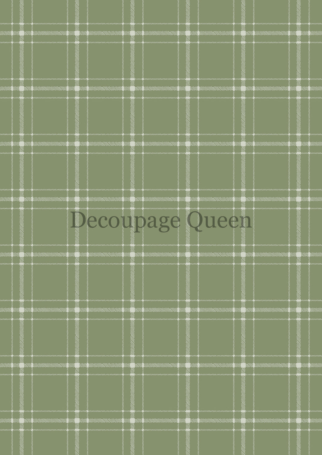 Decoupage Queen Green Plaid Rice Paper, rice paper design by Decoupage queen, arts & entertainment > hobbies & creative arts > arts & crafts > art & crafting materials > art & craft paper > drawing & painting paper, for decoupage and crafting