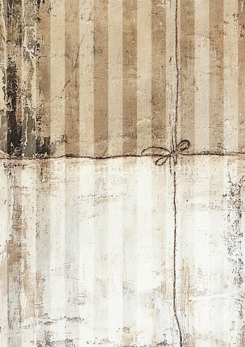 Decoupage Queen  Cottage Stripes Rice Paper