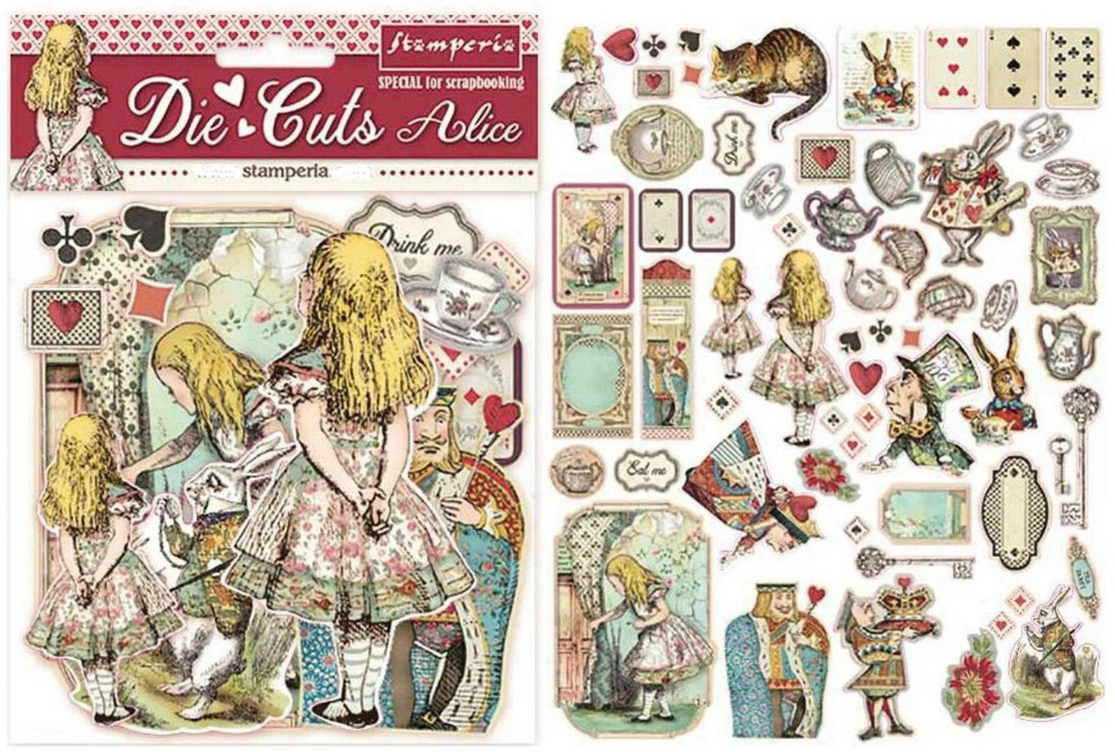 Alice Tea Time Die Cut Collection, Fairytale Die Cuts