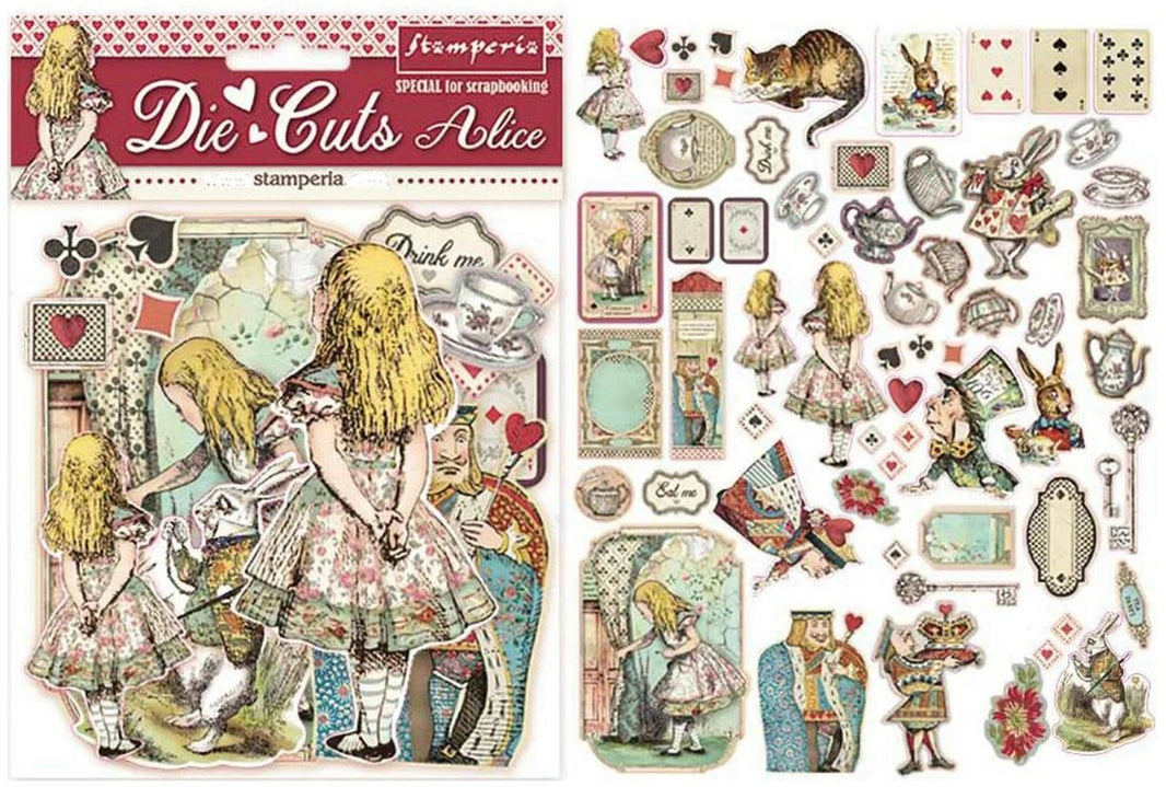 Alice Tea Time Die Cut Collection, Fairytale Die Cuts