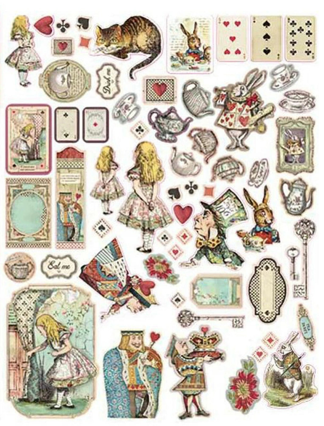 Alice Tea Time Die Cut Collection, Fairytale Die Cuts