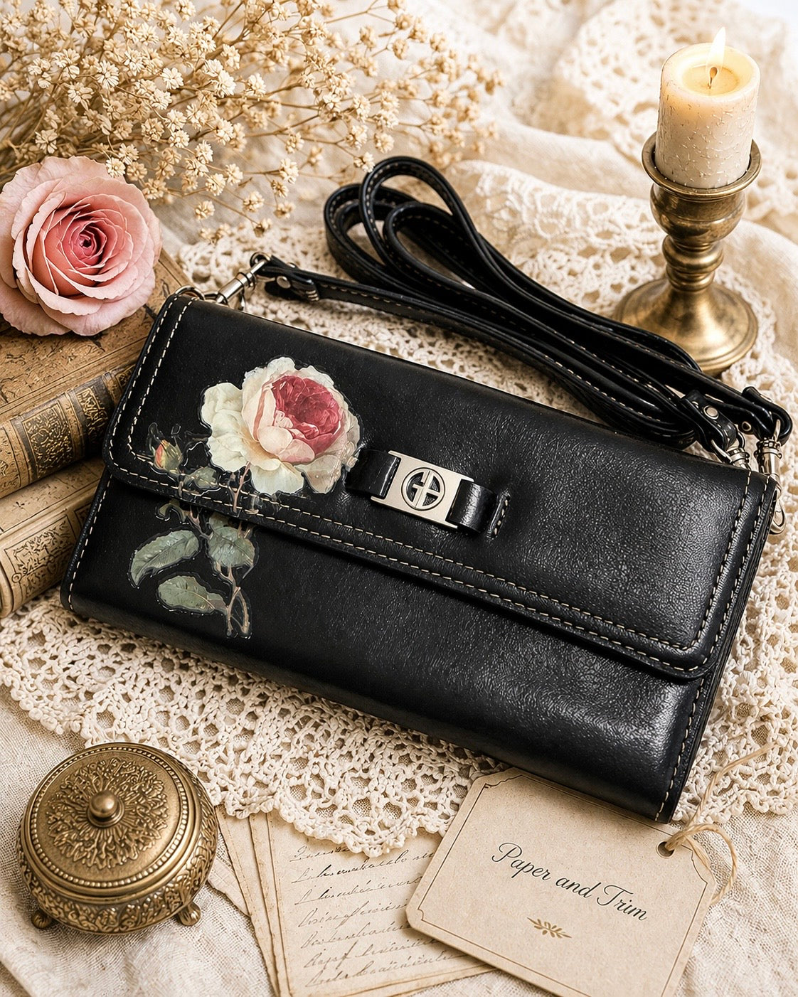 Black Leather Wallet - Leather Wallet