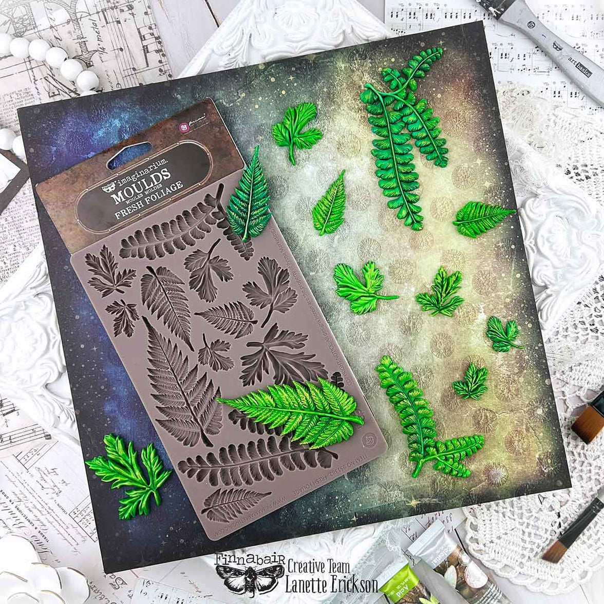 Finnabair Decor Moulds® - Fresh Foliage Mould, Decor Mould