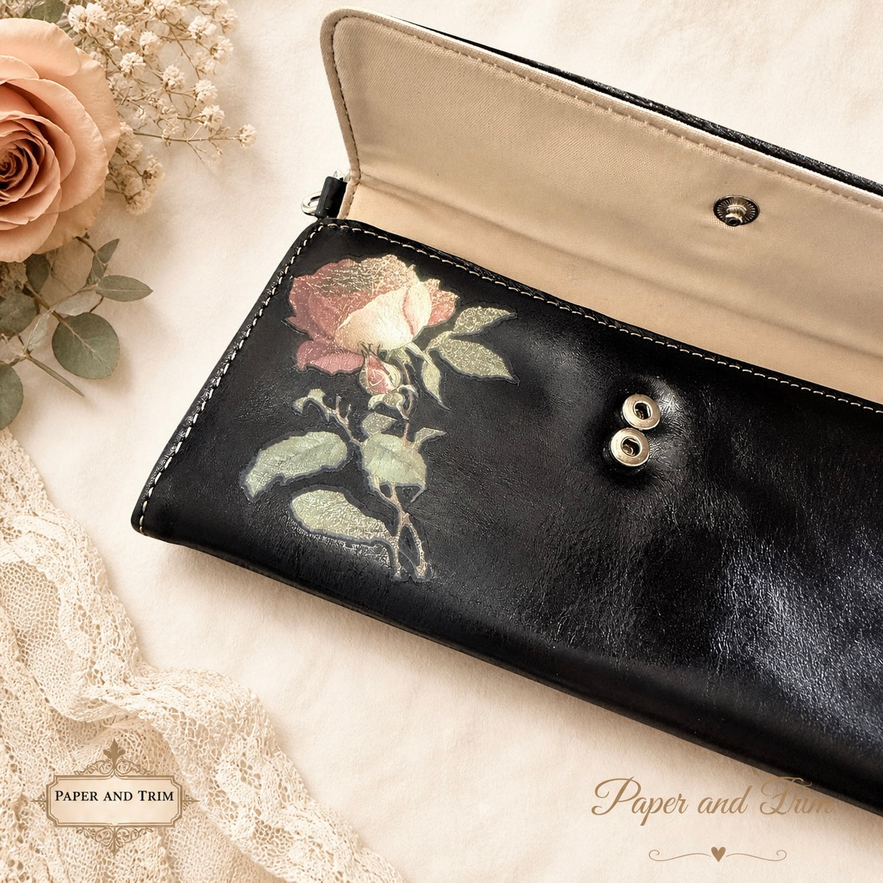 Black Leather Wallet - Leather Wallet