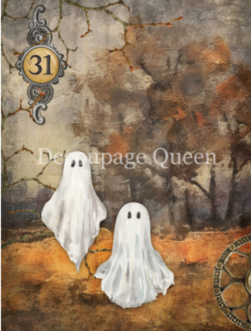 Decoupage Queen Haunted Forest Rice Paper, rice paper design by Decoupage Queen, arts & entertainment > hobbies & creative arts > arts & crafts > art & crafting materials > art & craft paper > drawing & painting paper, for decoupage and crafting