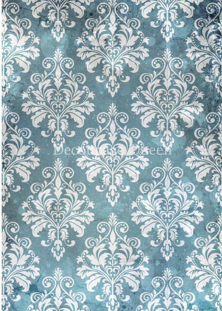 Fairy Tale Damask, rice paper design by Decoupage queen, arts & entertainment > hobbies & creative arts > arts & crafts, for decoupage and crafting
