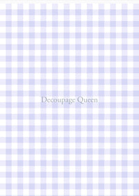 Purple Gingham 0542, rice paper design by Decoupage queen, arts & entertainment > hobbies & creative arts > arts & crafts, for decoupage and crafting