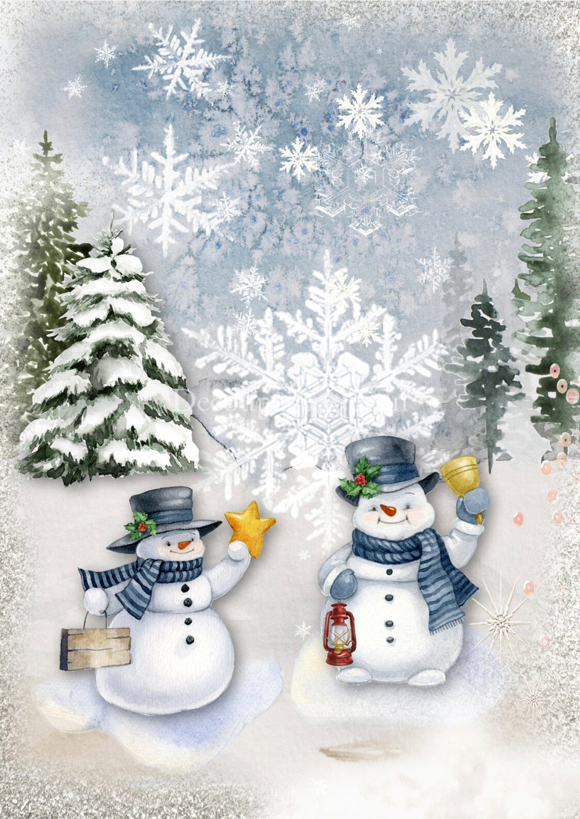 Frolicking, rice paper design by Decoupage queen, arts & entertainment > hobbies & creative arts > arts & crafts, for decoupage and crafting