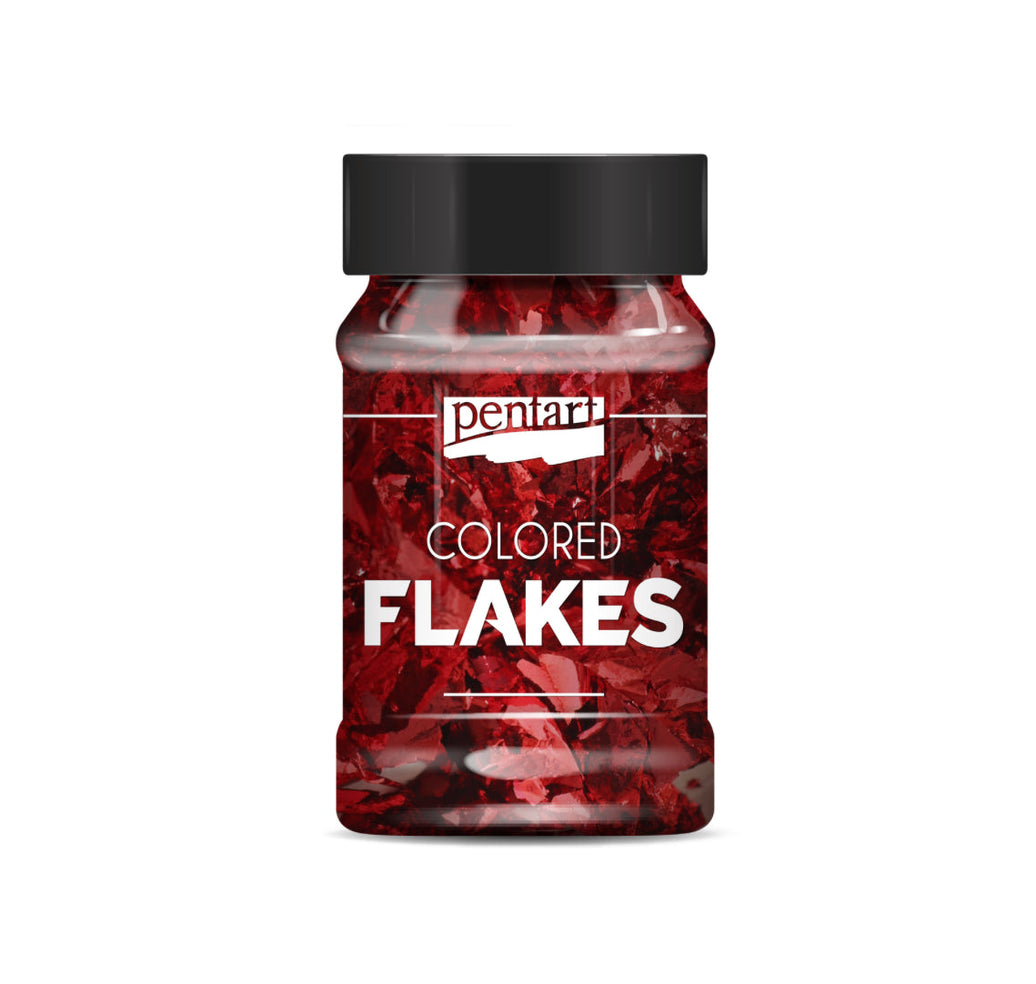 Pentart Colored foil flakes 1g, design by Pentart, arts & entertainment > hobbies & creative arts > arts & crafts, for decoupage and crafting
