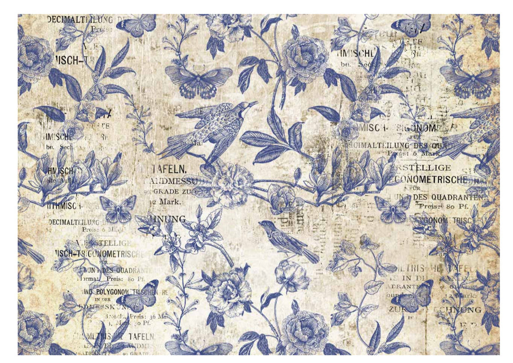 Blue Flight, rice paper design by Decoupage queen, arts & entertainment > hobbies & creative arts > arts & crafts, for decoupage and crafting