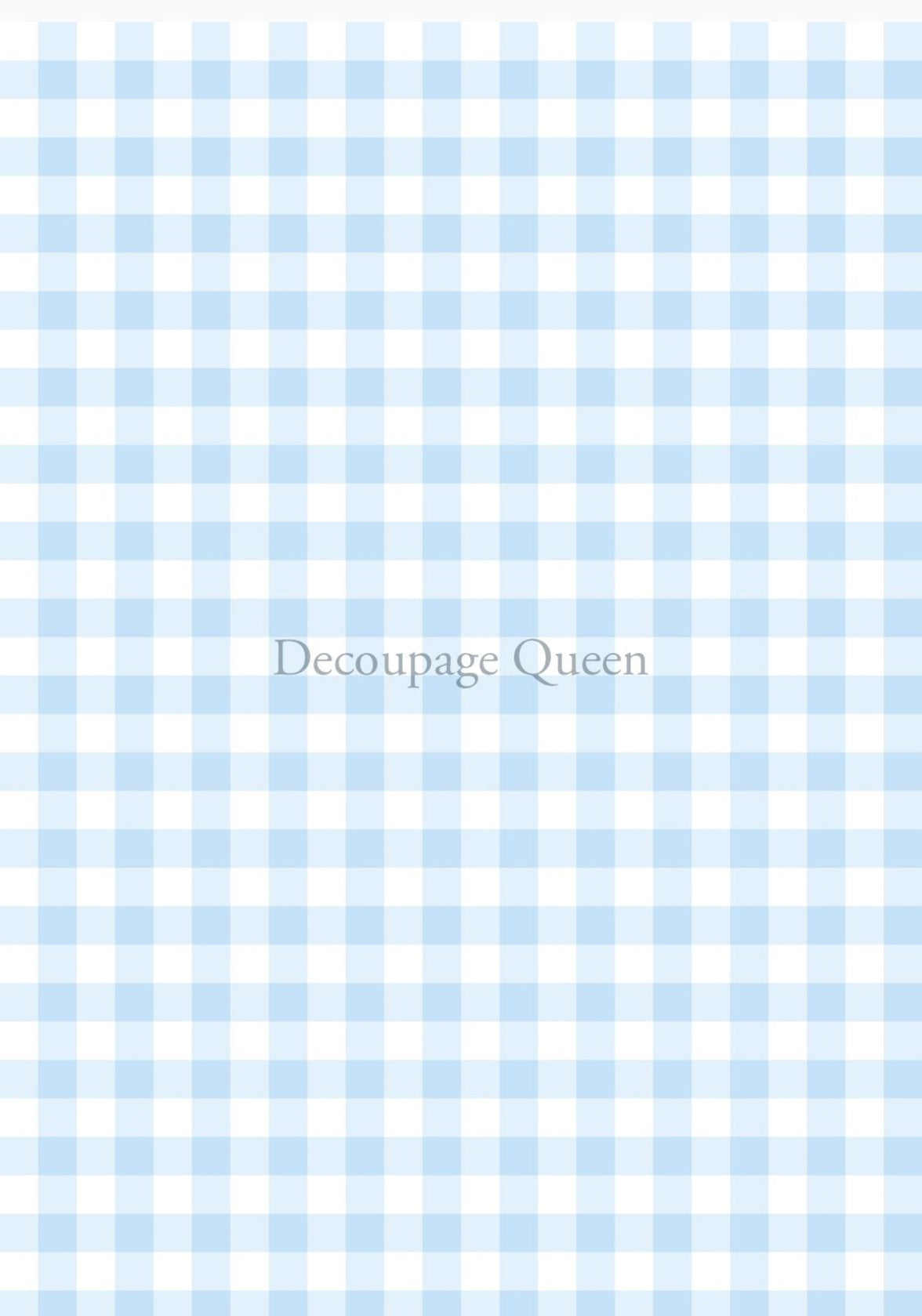 Blue Gingham 0543, rice paper design by Decoupage queen, arts & entertainment > hobbies & creative arts > arts & crafts, for decoupage and crafting
