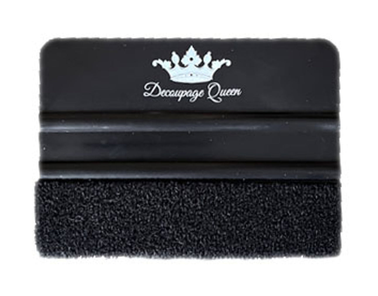 Decoupage Queen Black Felt Edge Scraper Squeegee, design by Pentart, arts & entertainment > hobbies & creative arts > arts & crafts, for decoupage and crafting