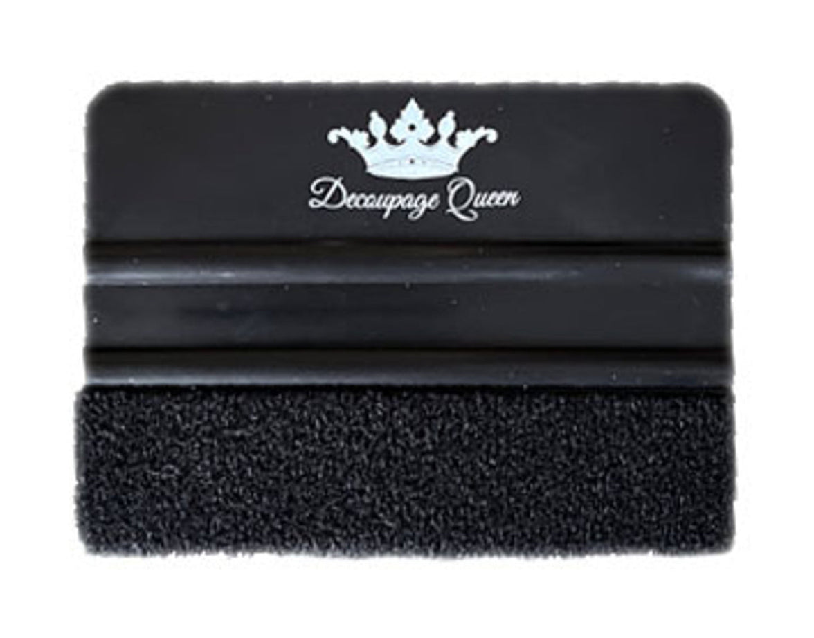 Decoupage Queen Black Felt Edge Scraper Squeegee, design by Pentart, arts & entertainment > hobbies & creative arts > arts & crafts, for decoupage and crafting