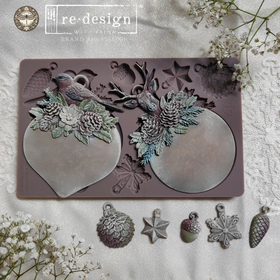 Antler Emblem, Decor Moulds® - Evergreen Antler Emblem