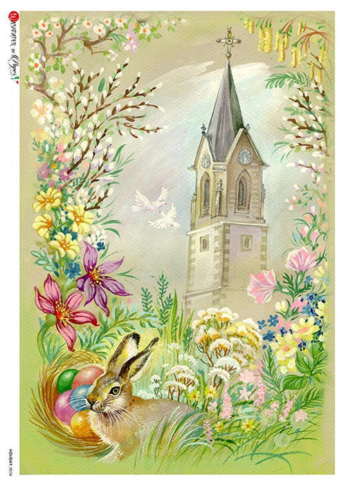 Paper Designs Holiday - Easter Church Rice Paper